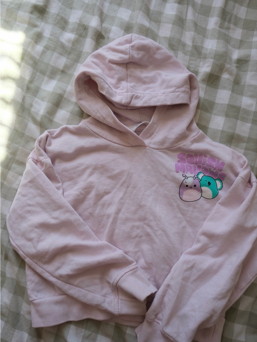 H&M Light Pink Kids Hoodie with Cute Character Print